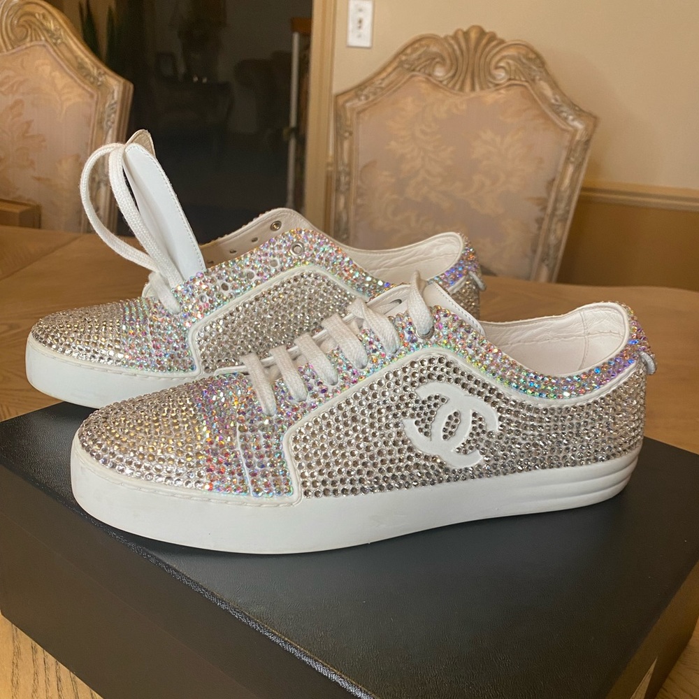 ❤️ AUTHENTIC CUSTOM CHANEL CHANEL SNEAKER - Picture 7 of 14